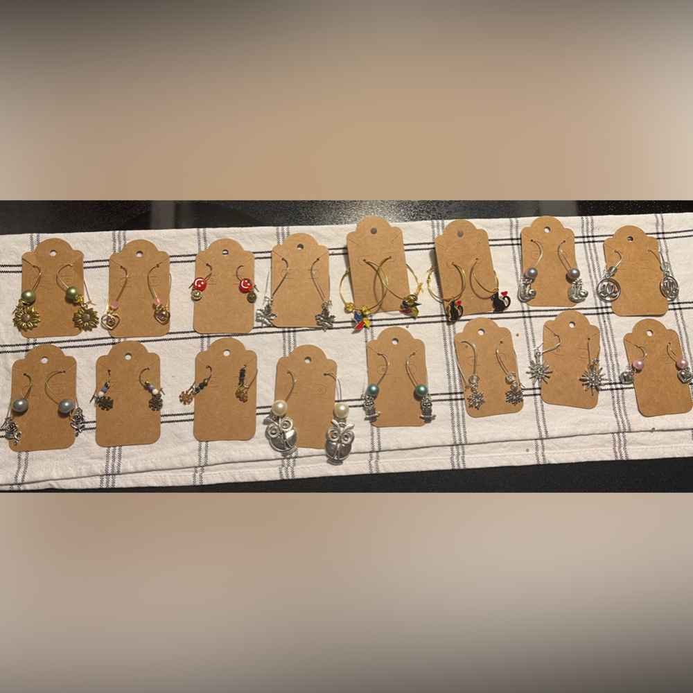 Handcrafted earrings with free shipping if you make multiple purchases